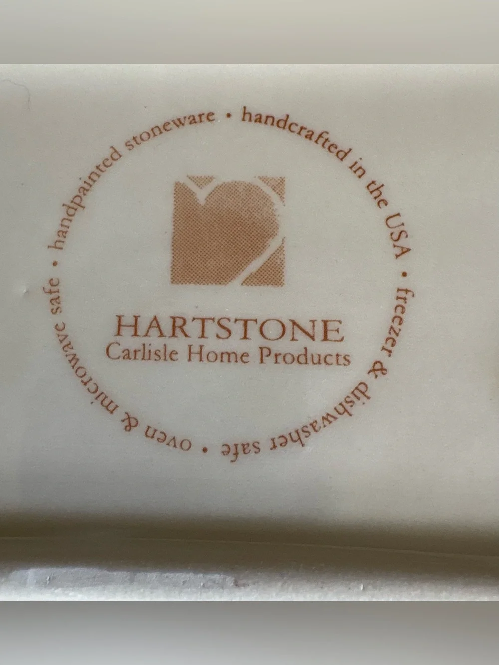 Hartstone Pottery for Crate and Barrel Snow People Platter Snowman Rectangular